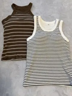 タンクトップ　カップ付き　２枚セット　M