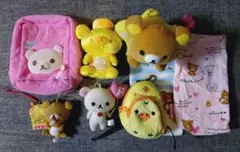 リラックマ コリラックマ キイロイトリ ぬいぐるみ マスコット ポーチ セット