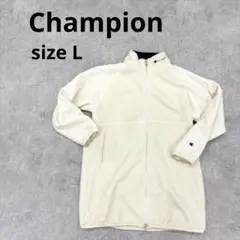 283〓 Champion ボアフリースハーフコート レディース サイズL