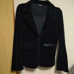 コールテン紺 シングルボタン ブレザー M