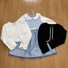 水色フォーマルドレス・ボレロ2セット