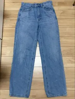 GUストレートデニムパンツ