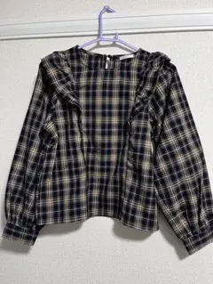 フリルチェック柄　Sサイズ