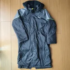 【150cm】PUMA キッズ ベンチコート ブラック