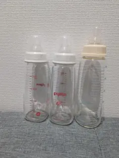 Pigeon 哺乳瓶 200ml 3本セット　ガラス製