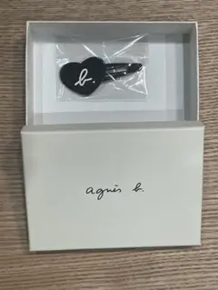 【新品未使用】agnes b. ヘアピン パッチンピン ハート箱付き 保証書ありのサムネイル