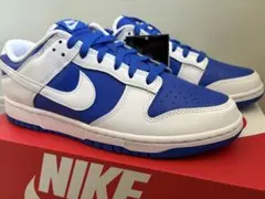 Nike Dunk Low ホワイトブルーRacer Blue レーサーブルー
