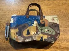キ*ィ様 新品未使用 カルディ KALDI 伝説柄 カラビナ付きミニバック