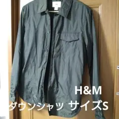 エイチ・アンド・エム ダウンシャツ ダウン90% カーキ サイズM