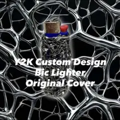 Y2K Bic ライター専用ケース 原宿 クロス グランジ ハンドメイド