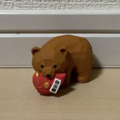 デコレ　コンコンブル　福運び木彫熊