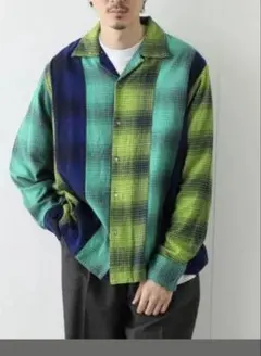 未使用タグ付】South2 West8 メッシュカーディガン M ニードルス