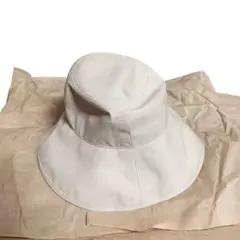 サンバリア100 帽子 ハット アイボリー ツバ幅約14.5cm - メルカリ