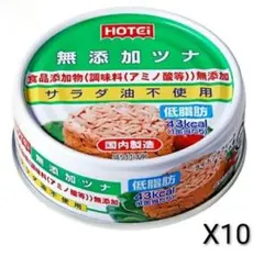 ホテイフーズ 無添加ツナ 70g×10缶 セットのサムネイル