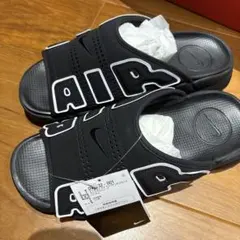 NIKE AIR ナイキ エアモアアップテンポスライド ブラック 27cm - メルカリ