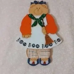 ハンドメイド⭐クマのキャラクター 木製インテリア装飾