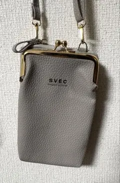 SVEC がま口 スマホショルダーバッグ グレージュのサムネイル