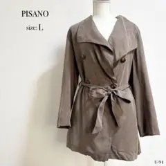 ☆美品☆ PISANO ピサーノ ダブルブレストコート Lサイズ トレンチ