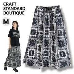 【美品】CRAFT STANDARD BOUTIQUE バンダナ柄 スカート Mのサムネイル