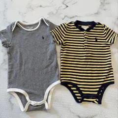 ラルフローレン 9Mロンパースセット70 肌着