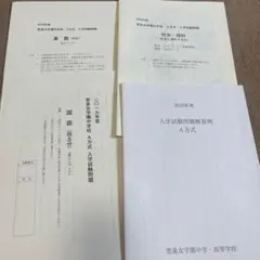 恵泉女学園中学　入試問題　解答例　2019年度のサムネイル