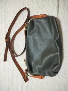 ロデスコ グリーン レザー ショルダーバッグ