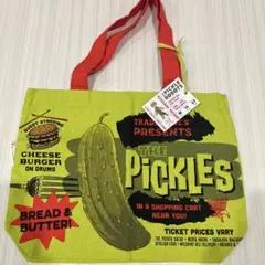 トレーダージョーズ エコバッグ トートバッグ　ピクルス　グリーン