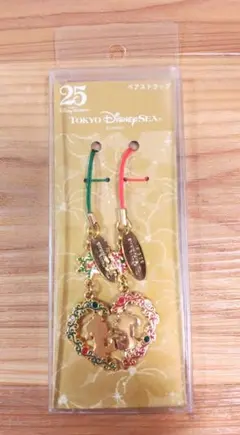 東京ディズニーシー 25周年 クリスマス ペアストラップ