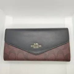 コーチ COACH アウトレット レディース 財布 かぶせ長財布 CU161 