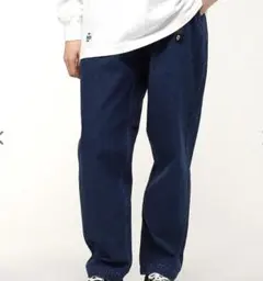 ANCHOR INC. Logo Baggy Jeans インディゴ Lサイズ - メルカリ