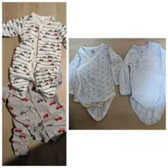ボディ、ロンパース　4点セット　56-60cm