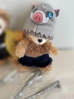 鬼滅の刃☆ダッフィつき くまめいと☆日輪刀☆嘴平伊之助