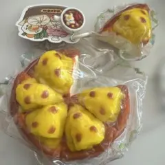 スクイーズ ピザ ミニチュア キーホルダー セット