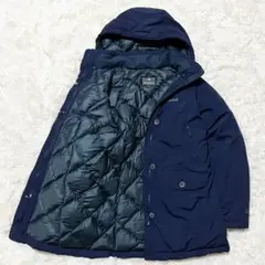 極美品 モンベル ハスキーコートダウン レディース L ネイビー キルティングのサムネイル