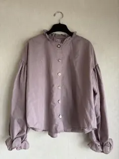 apres jourフリル襟ラッフル袖ブラウス