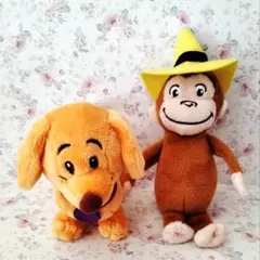 おさるのジョージ　ハンドリー　ぬいぐるみ　マスコット 2個セット