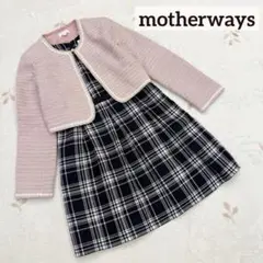 美品 マザウェイズ 140 女子 フォーマル ワンピース 入学式 卒園式 ピンク