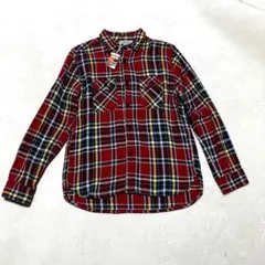 80's タグ付 FIVE BROTHER ネルシャツ L レッド アメリカ製