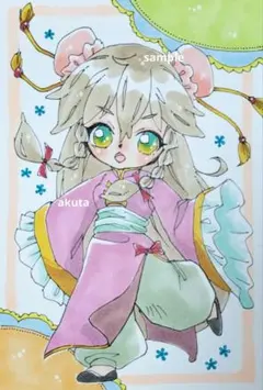 手描きイラスト　オリジナル　原画