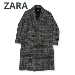 美品/厚手】ZARA ザラ チェスターコート ダブル ネイビー M-L - メルカリ