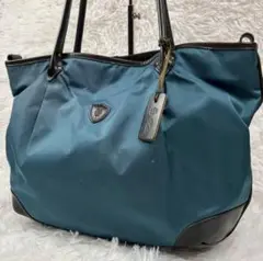 Felisi トートバッグ　レザー×ナイロン　肩掛け　大容量