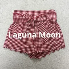 LagunaMoon ギンガムチェック ショートパンツ リボン M 赤 レッドのサムネイル