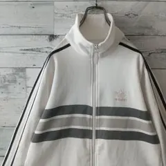 希少カラー☆アディダス 刺繍ロゴ トラックジャケット M
