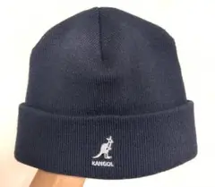 「 KANGOL 」ニット帽 男女兼用 ブラック