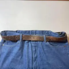 80s 90s Y2K 本革ヴィンテージウエスタンレザーベルト