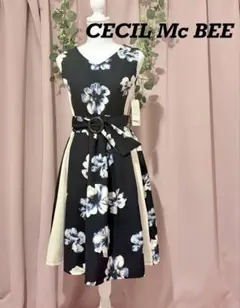 CECIL McBEE 花柄ワンピース ノースリーブ