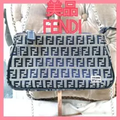 良品】FENDI フェンディ ズッキーノ ミニバッグ アクセサリーポーチ