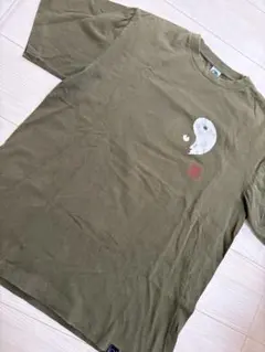 オリーブ色 陰陽デザイン Tシャツのサムネイル