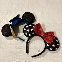 ディズニーカチューシャ　ミッキーミニー