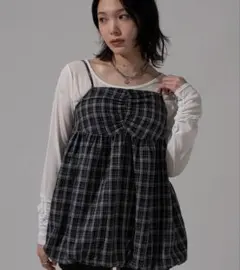 apres jour mignon バルーンキャミチュニック　ブラック系その他